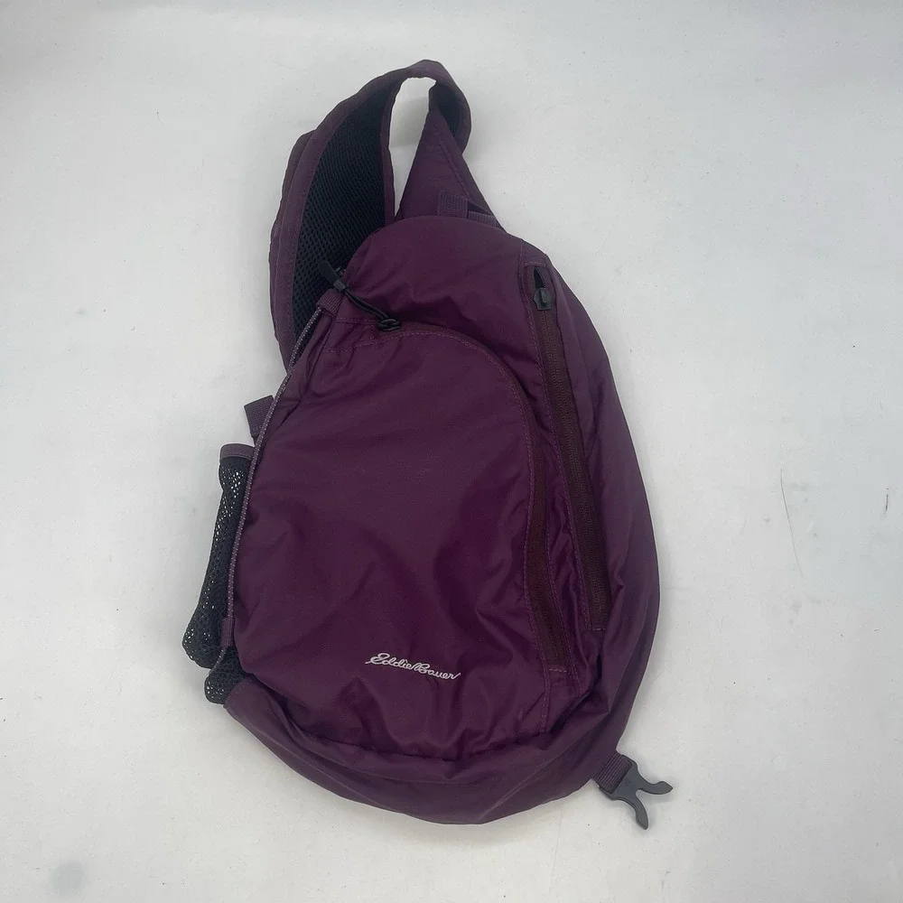 Eddie Bauer Sling Backpack Crossbody Daypack Purple 13